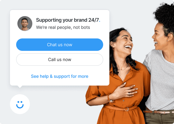 two smiling ladies from customer service